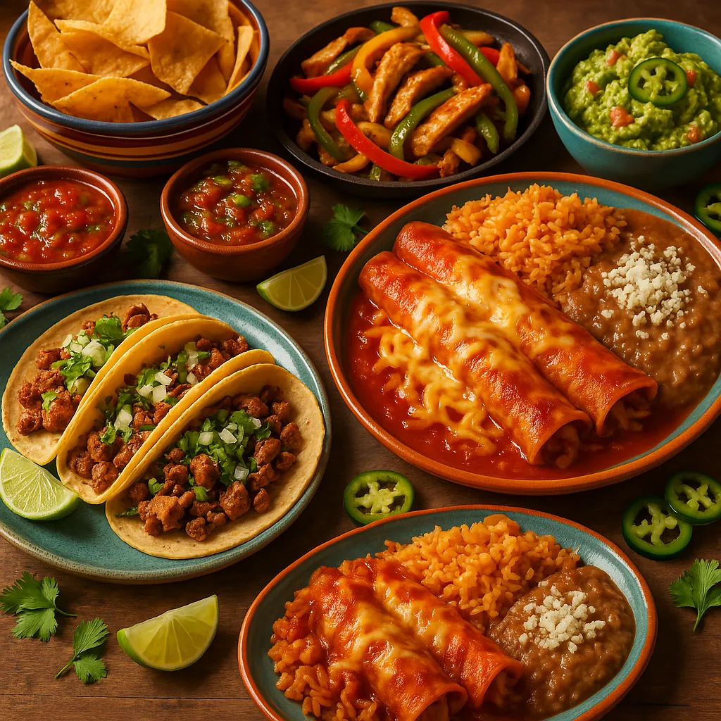 Artfully plated Mexican cuisine